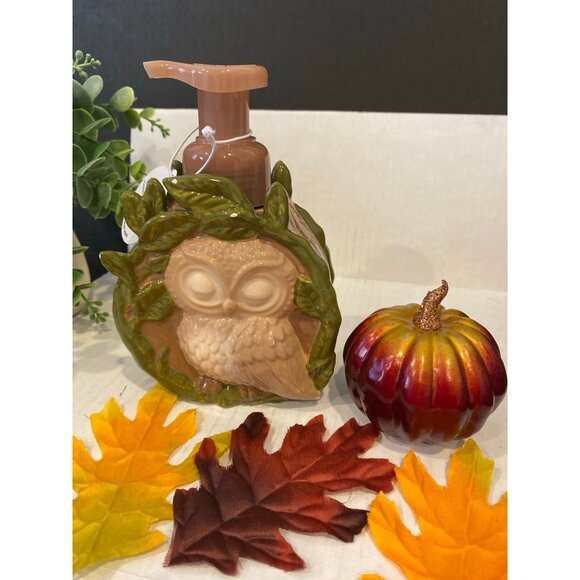 Bath & Body Works Fall Autumn “Sleepy Owl” Soap Holder-New with Flaws - Picture 1 of 12